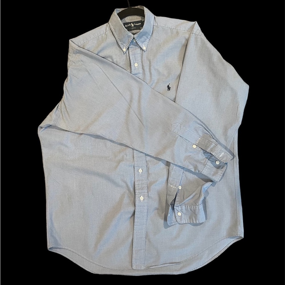 Ralph Lauren Blue Button up Sz M